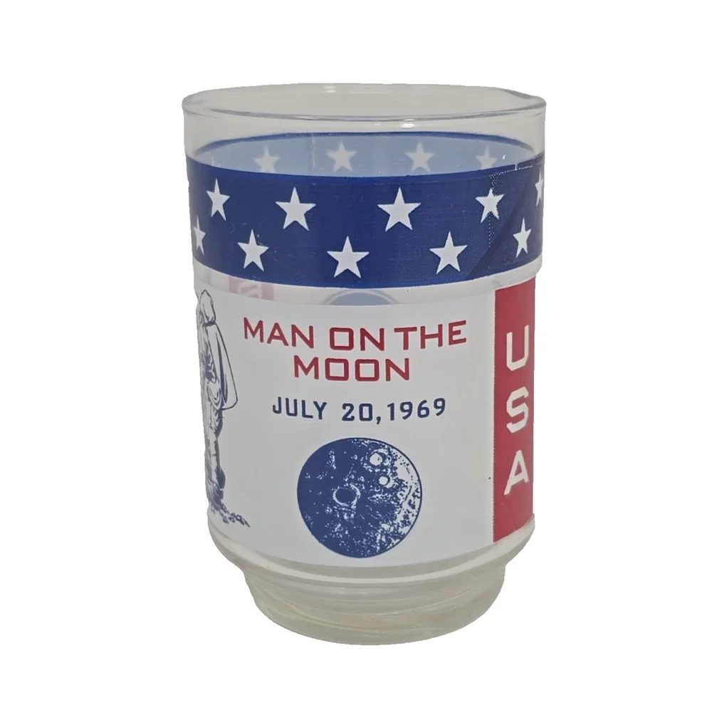 Apollo 11 Man On The Moon July 20, 1969 NASA USA Libbey Glass 4